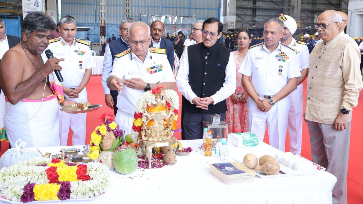 Keel-Laying Ceremony For Indian Navy’s Third Fleet Support Ship Held In Tamil Nadu