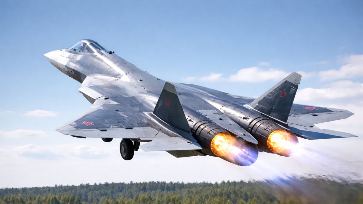 Russia Su-57 Stealth Fighter Completes Maiden Flight With New Izdeliye 177 Engine