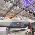 AMCA fighter jet image, Advanced Medium Combat Aircraft, India fifth generation fighter jet image, indigenous stealth fighter India photo, AMCA model aerospace expo image, Indian Air Force future fighter visuals, DRDO AMCA aircraft image, India stealth combat jet photo,