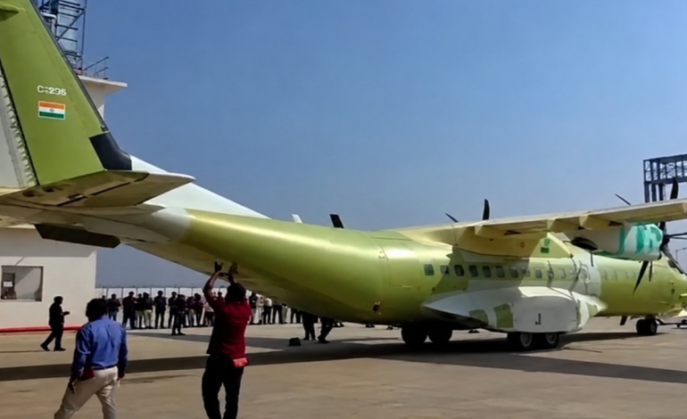 Tata Group Rolls Out First C-295 Military Cargo Plane Ahead of Delivery to IAF