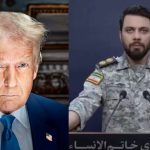 Donald Trump Iran tensions image, Trump IRGC warning, Iran US Navy confrontation photo, IRGC spokesperson image, Donald Trump Strait of Hormuz crisis, Iran threatens US assets, US Iran military tensions.