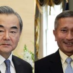 Wang Yi image, Vivian Balakrishnan photo, China Singapore foreign ministers image, Wang Yi Singapore diplomacy visuals, China Singapore relations photo, Strait of Malacca diplomacy image, China maritime strategy visuals, Singapore China strategic talks photo, Wang Yi official portrait image.