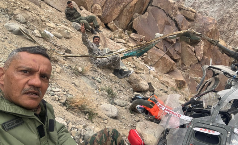 Three Indian Army Officers, Including Major General, Survive Helicopter Crash in Ladakh
