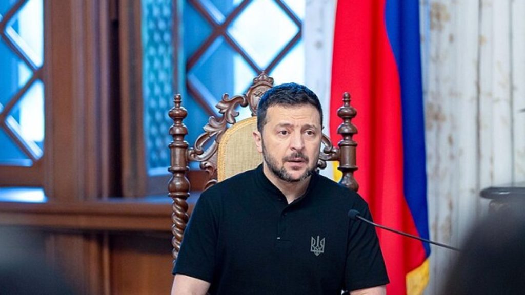Volodymyr Zelenskyy image, Zelenskyy Kyiv security briefing photo, Ukraine president Russia missile warning image, Zelenskyy Oreshnik missile statement, Ukraine Russia war.