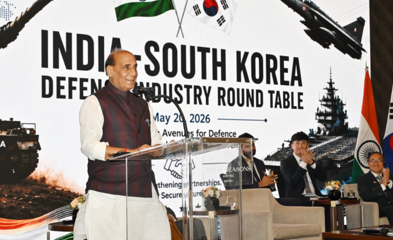Rajnath in Seoul: Seeks Korean Firms Participation in India, Meets Counterpart to Deepen Defence Ties