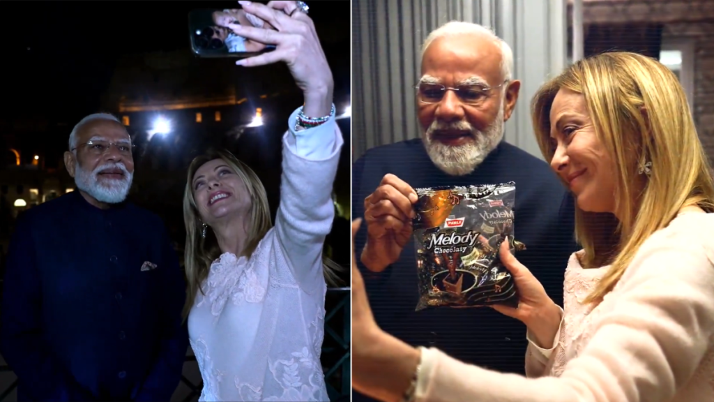 Modi Meloni Melody toffee reel, Narendra Modi Giorgia Meloni partnership, India Italy strategic partnership, Indo-Mediterranean corridor, Modi Meloni joint op-ed, India Italy bilateral ties 2026, India Italy trade target 2029, IMEC India Middle East Europe Corridor, Modi Meloni Melody diplomacy, India Italy cooperation AI and technology, India Italy defence cooperation, Narendra Modi Giorgia Meloni friendship, India Italy clean energy partnership, India Italy aerospace collaboration, Indo-Pacific Mediterranean partnership, India Italy economic ties, responsible AI India Italy, MANAV vision AI India, algor-ethics Italy, India Italy maritime security cooperation, Modi Meloni strategic roadmap, India Italy renewable energy collaboration, India Italy bilateral trade EUR 20 billion, India Italy geopolitical partnership, International Solar Alliance India Italy
