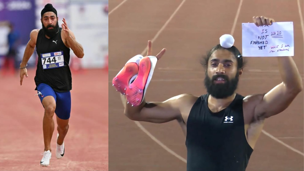 Indian Navy Sprinter Gurindervir Singh Creates History with 10.09s National Record in 100m