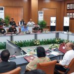 Rajnath Singh Joint Commanders Conference image, Rajnath Singh military commanders meeting Jaipur, Operation Sindoor conference visuals, Indian Armed Forces joint commanders conference, Rajnath Singh with Army Navy Air Force chiefs, India defence leadership meeting 2026.