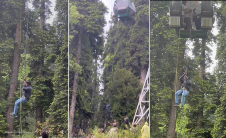 Army, J&K Government Evacuates 320 Tourists in Gulmarg Gondola After Car Cable Snag