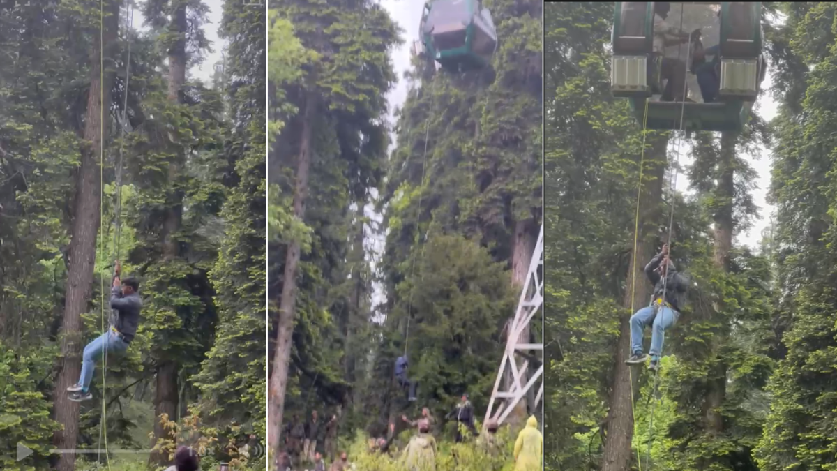 Army, J&K Government Evacuates 320 Tourists in Gulmarg Gondola After Car Cable Snag
