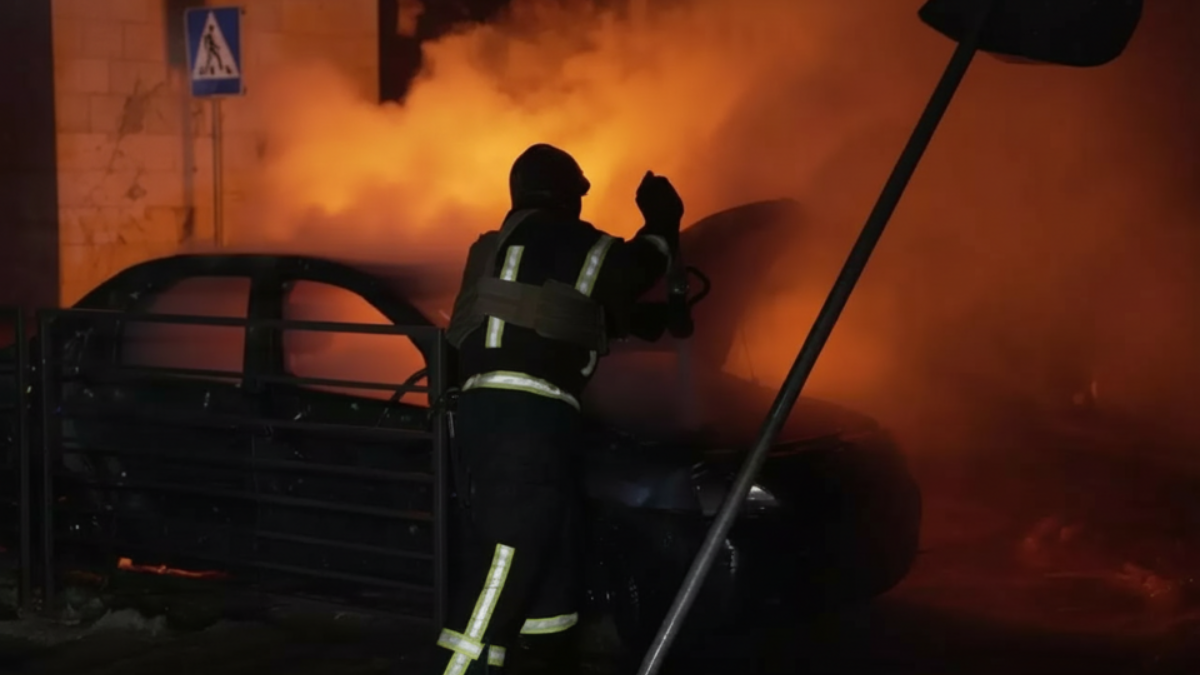 Ukraine hits major Russian oil refinery in Moscow region causing major fire in plant