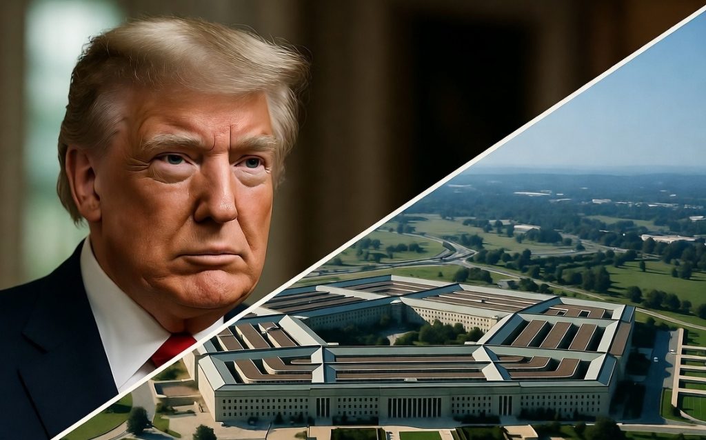 Trump and Pentagon.