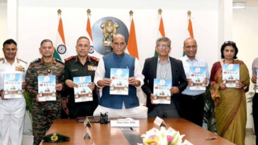 Defence Ministry reforms image, Rajnath Singh defence policy photo, Indian military procurement reforms image, Defence Ministry financial powers revision visuals, Rajnath Singh with military leadership photo, Indian armed forces modernisation image, Defence procurement policy India visuals, Ministry of Defence officials photo.