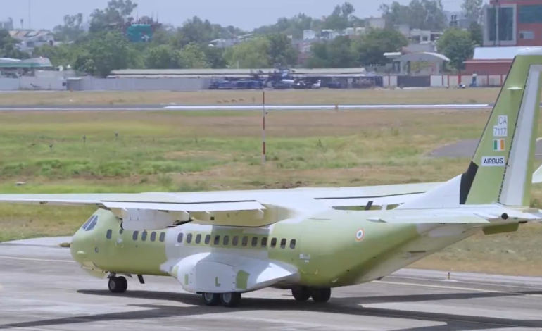 First India-built C295 transport aircraft for Indian Air Force takes off from Gujarat