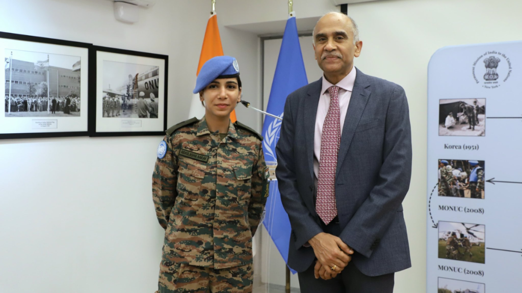 Major Abhilasha Barak, UN Military Gender Advocate Award 2025, First Woman Combat Helicopter Pilot India, United Nations Peacekeeping, UNIFIL Lebanon Mission, Indian Peacekeeper Award, António Guterres, Women Peace and Security Agenda, Female Engagement Team, Gender Equality in Peacekeeping, Indian Army Officer, UN Gender Advocate Award, India UN Peacekeeping Contributions, UN Security Council Resolution 1325, Indian Women in Military, India Lebanon Peacekeeping Mission, Parvathaneni Harish, Major Suman Gawani, Major Radhika Sen.