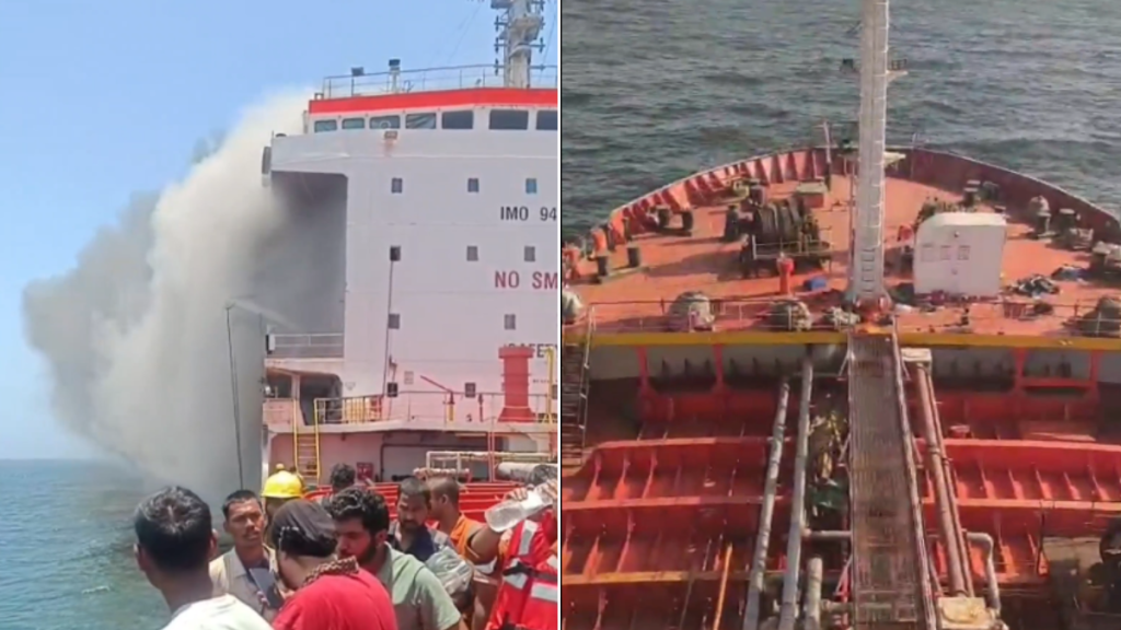 MT Marivex Incident Oman, 24 Indian Crew Members Rescued, Tanker Fire Off Oman Coast, Indian Seafarers Rescue Oman, Oman Navy Helicopter Evacuation