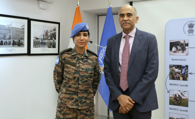 Indian Army officer Major Abhilasha Barak receives prestigious UN Military Gender Advocate award.