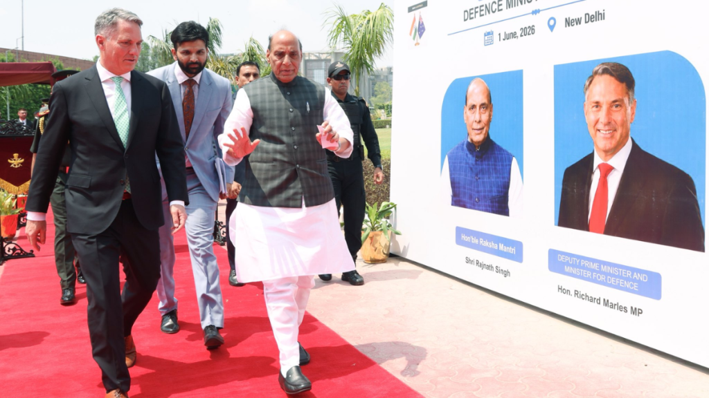 Rajnath Singh, Richard Marles, India-Australia Defence Ministers' Dialogue, Defence Cooperation, Indo-Pacific Security, Strategic Partnership, Military Interoperability, National War Memorial, India-Australia Relations