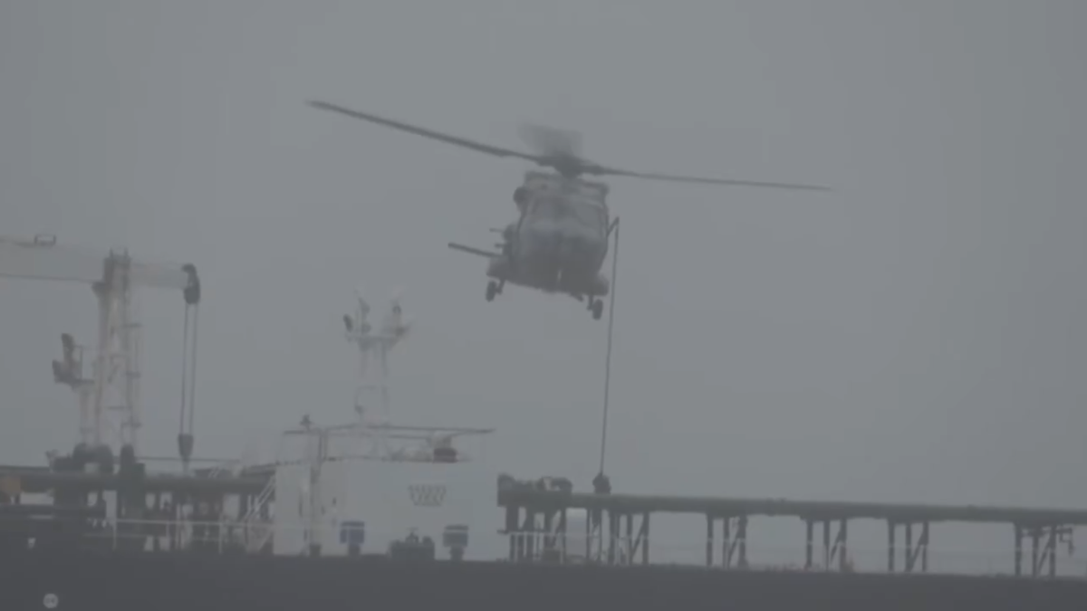 France intercepts Russian-linked oil tanker in Atlantic, Macron says sanctions evasion ‘Unacceptable’