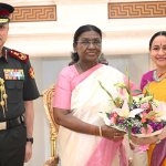 General NS Raja Subramani, CDS General Raja Subramani, Chief of Defence Staff India, General Raja Subramani President Murmu Meeting, Droupadi Murmu, Rashtrapati Bhavan, India CDS, New CDS of India, General NS Raja Subramani Appointment, Indian Armed Forces, Ministry of Defence India, Military Advisor to Government, Tri-Services Integration, Defence Reforms India, Atmanirbhar Defence, Indigenous Weapons Development, General Anil Chauhan Successor, Garhwal Rifles, National Security Council Secretariat, Indian Military Leadership.