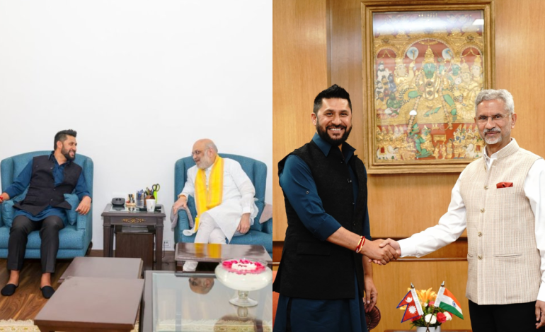 Nepal’s ruling party chief Rabi Lamichhane meets Amit Shah, Jaishankar