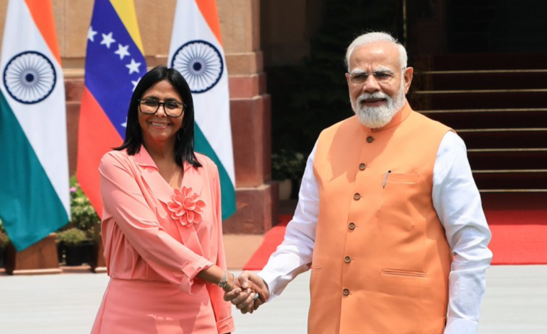 Venezuela’s Rodriguez calls on Modi, hold talks with Jaishankar, Puri