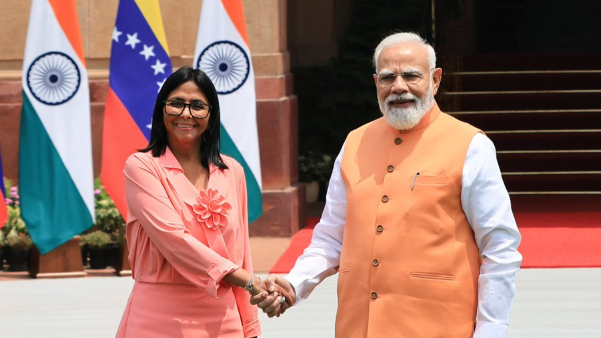 Venezuela’s Rodriguez calls on Modi, hold talks with Jaishankar, Puri