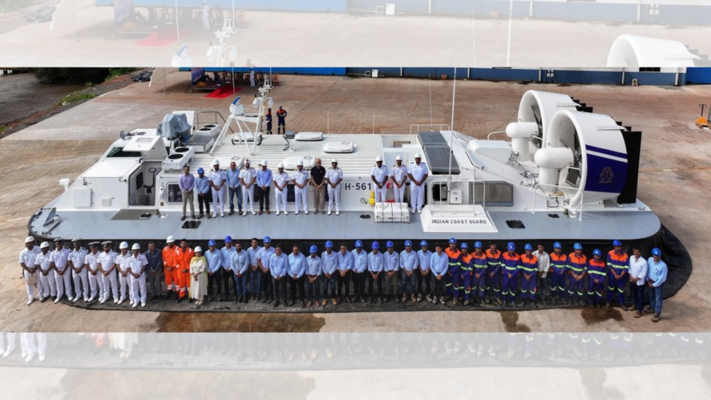 Indian Coast Guard, Hovercraft H-561, Indigenous Defence Manufacturing, Aatmanirbhar Bharat, Maritime Security India