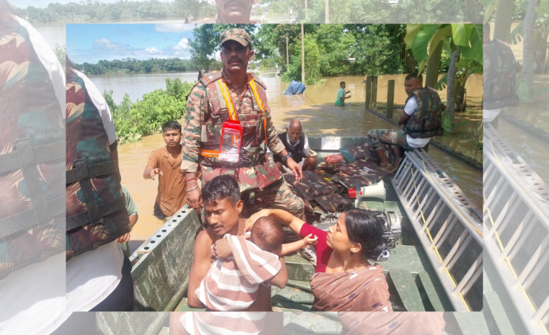 Army rescues 571 people in flood-hit Upper Assam as monsoon crisis widens