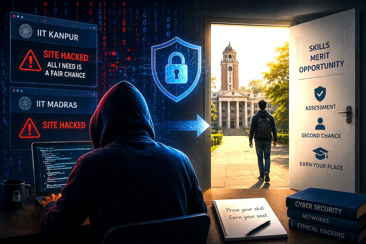 Rejected for cybersecurity course, student hacks two IIT websites to prove his merit