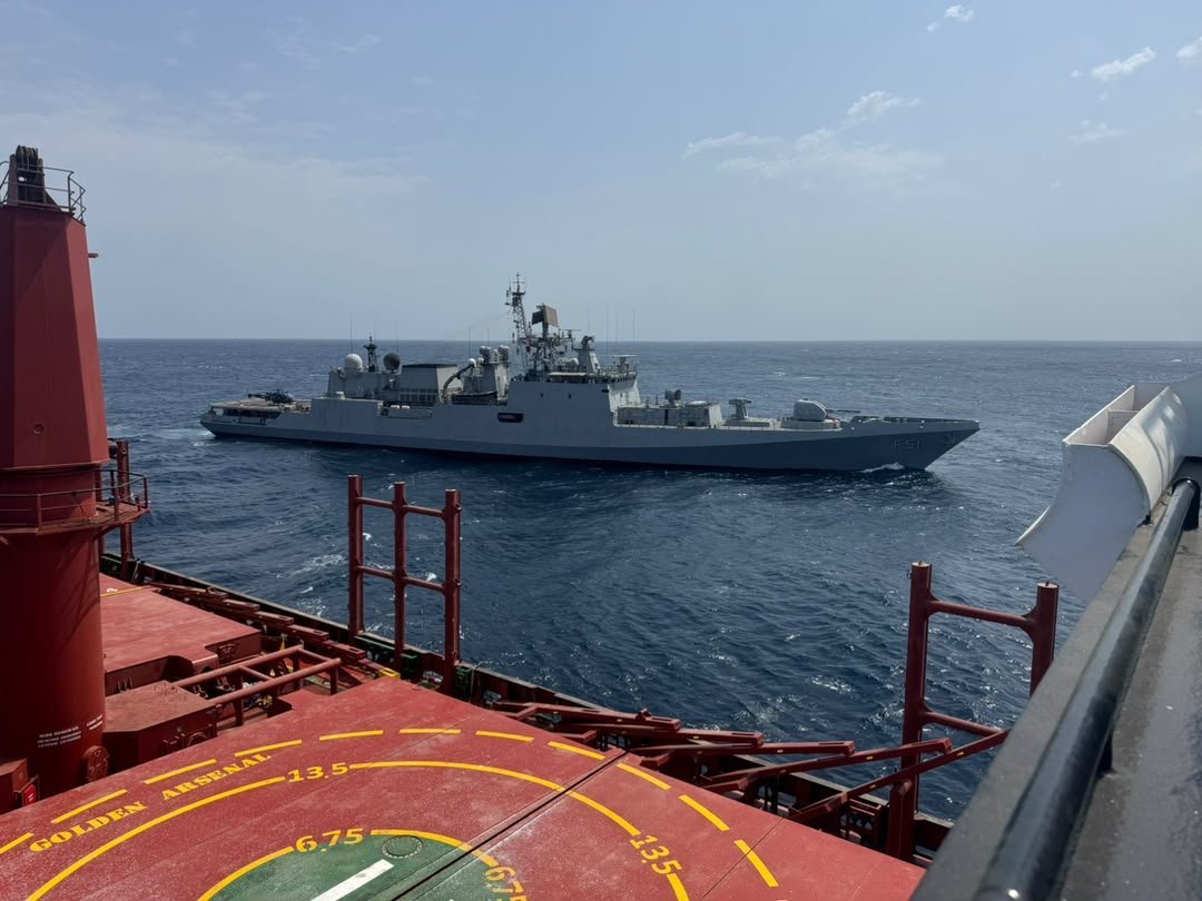 Indian Navy warship foils piracy threat in Gulf of Aden, secures merchant vessel after distress call