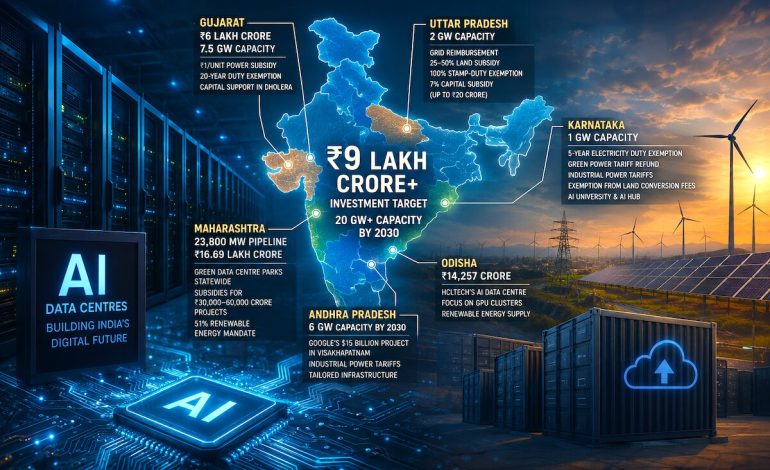 States race to lock in AI data-centre investments worth ₹9 lakh crore