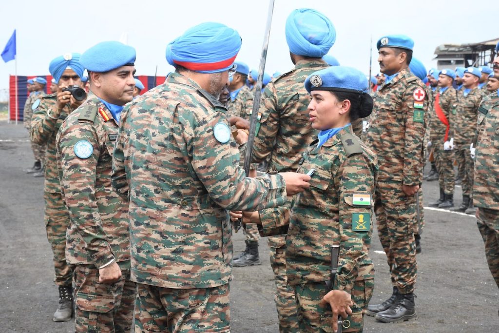 India Army Monusco Medal Ceremony