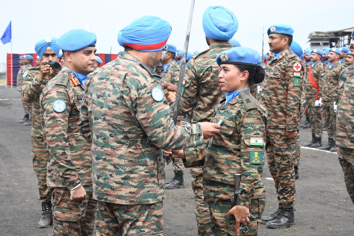 UN medals awarded to 651 Indian Army peacekeepers for service in eastern DR Congo