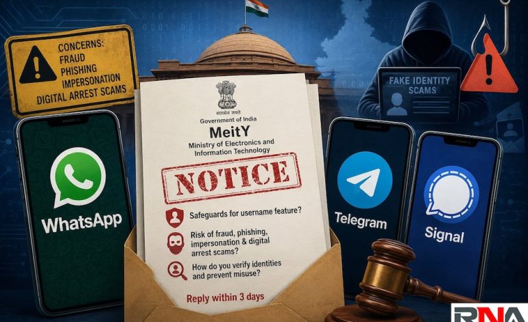 Centre sends notices to WhatsApp, Telegram and Signal over username features amid fraud concerns