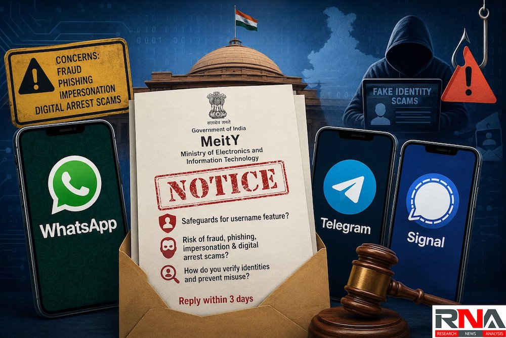 Centre sends notices to WhatsApp, Telegram and Signal over username features amid fraud concerns