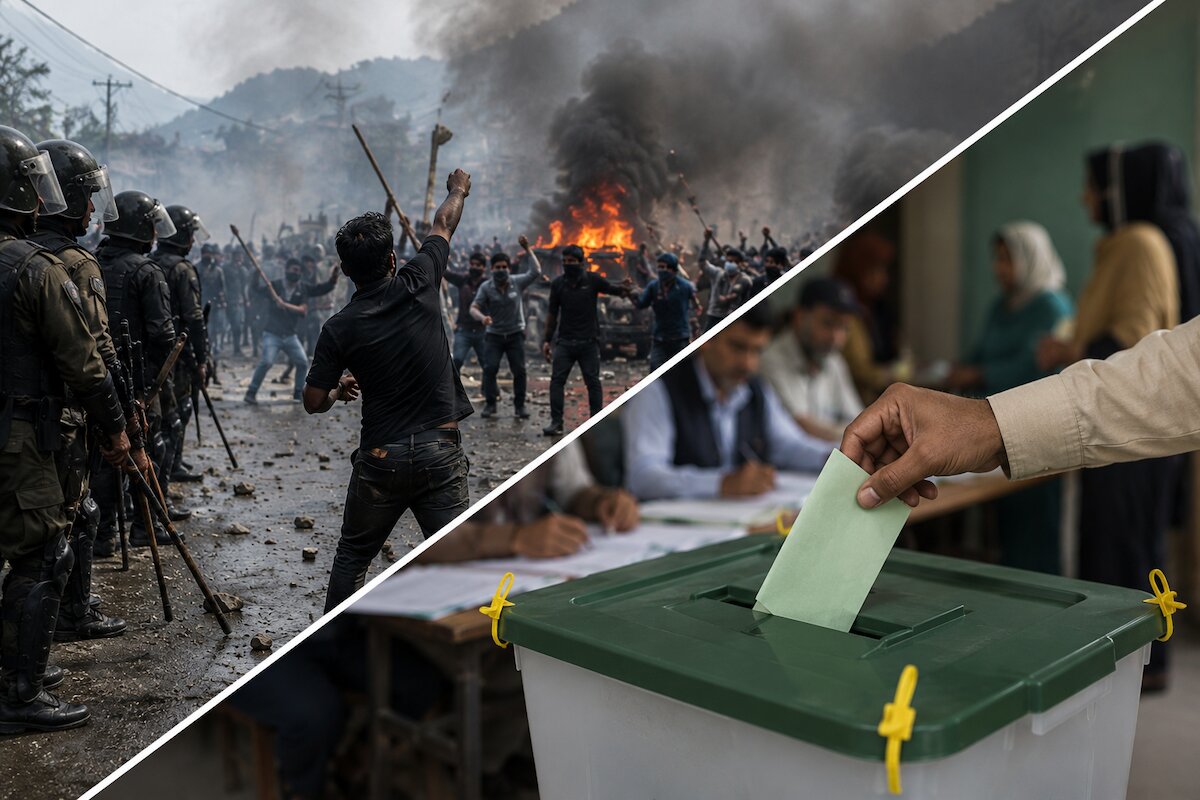 Violence, rigging claims overshadow first phase of Pakistan-occupied Kashmir polls as PML-N takes early lead