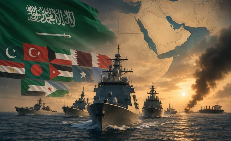 Saudi Arabia rallies 14 nations into new naval alliance as Red Sea attacks push oil towards $100