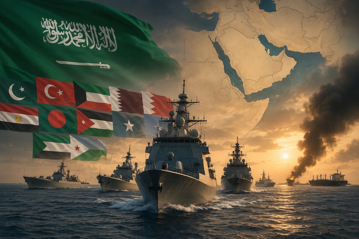 Saudi Arabia rallies 14 nations into new naval alliance as Red Sea attacks push oil towards $100