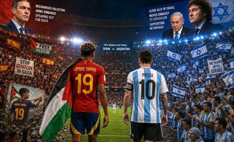How Gaza’s war split the world’s loyalties in the Spain-Argentina World Cup final