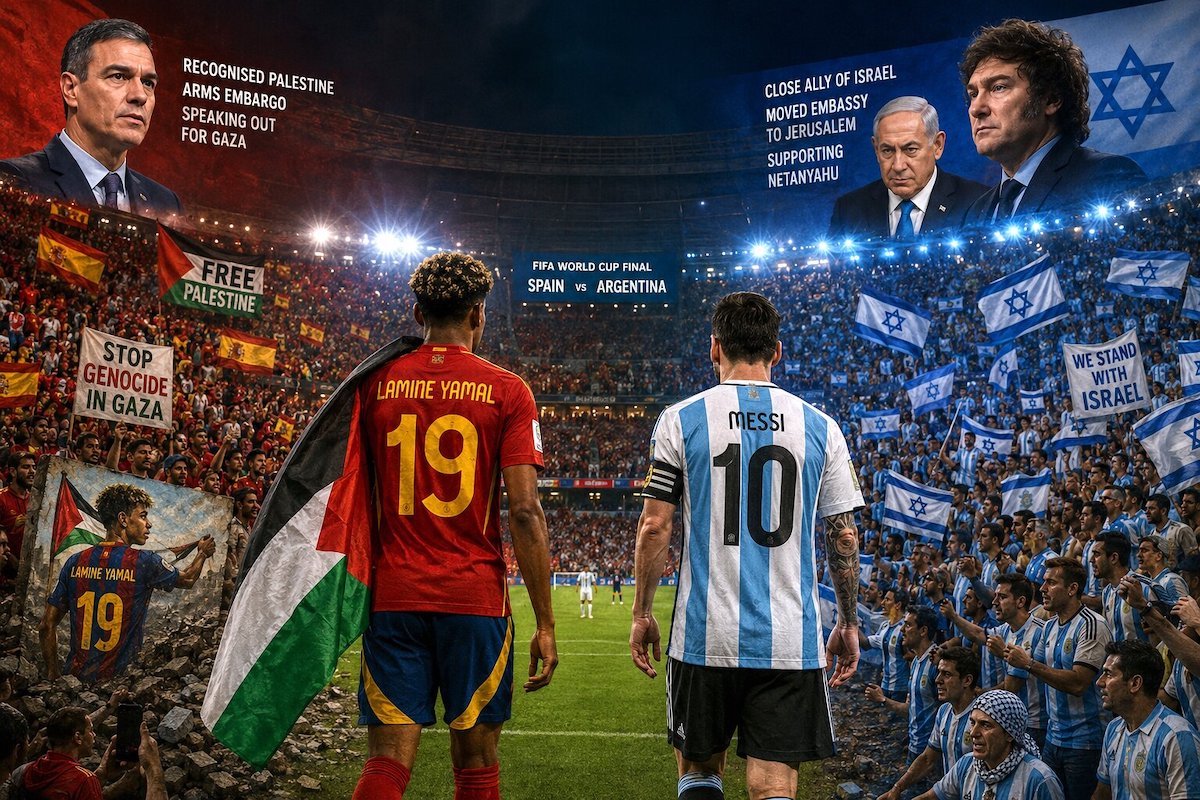 How Gaza’s war split the world’s loyalties in the Spain-Argentina World Cup final