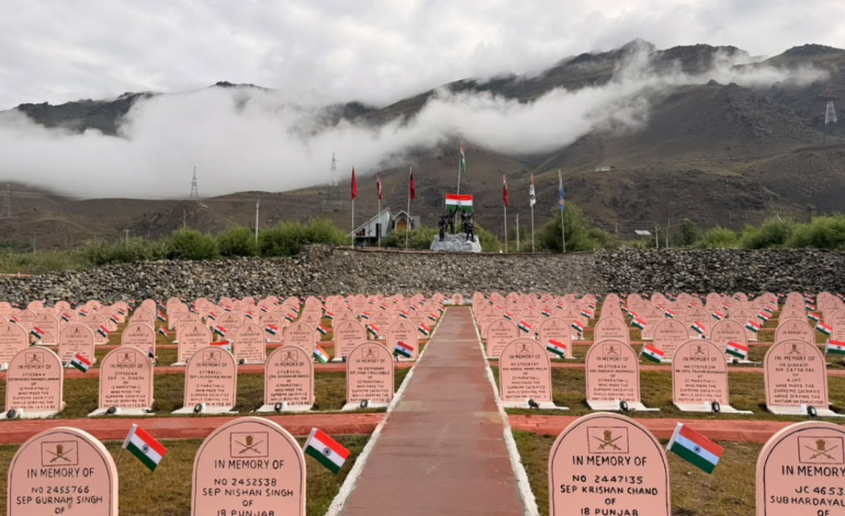 Rajnath Singh pays homage to Kargil heroes in Dras; Army chief salutes soldiers’ courage