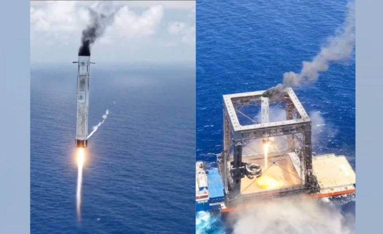 China recovers rocket booster for first time, matching SpaceX milestone