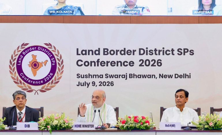 Amit Shah chairs first-ever conference of border district police chiefs, unveils ‘smart borders’ plan