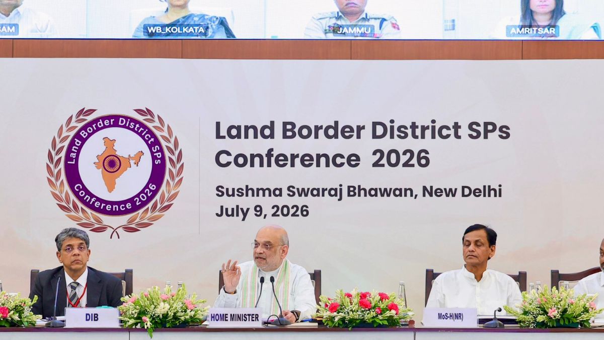 Amit Shah chairs first-ever conference of border district police chiefs, unveils ‘smart borders’ plan