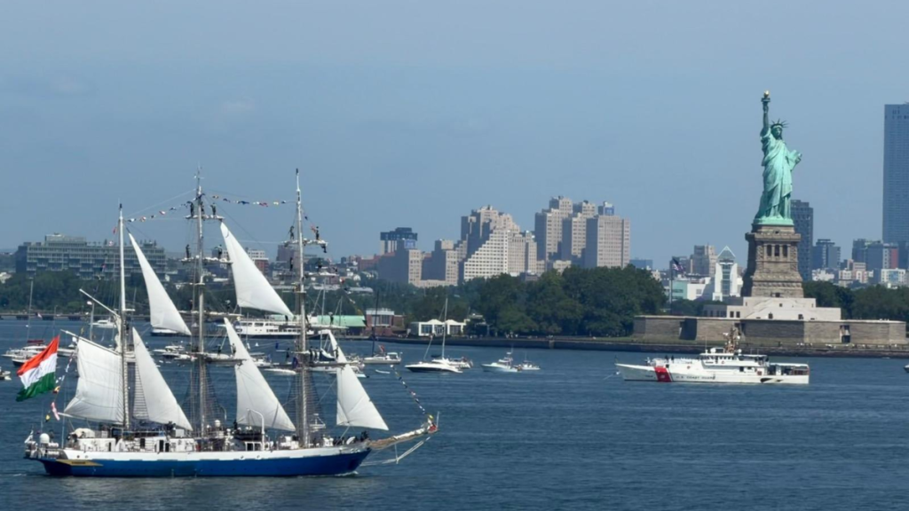United States International Naval Review 250, US 250th Independence Day, INS Sudarshini New York, US Independence Day celebrations