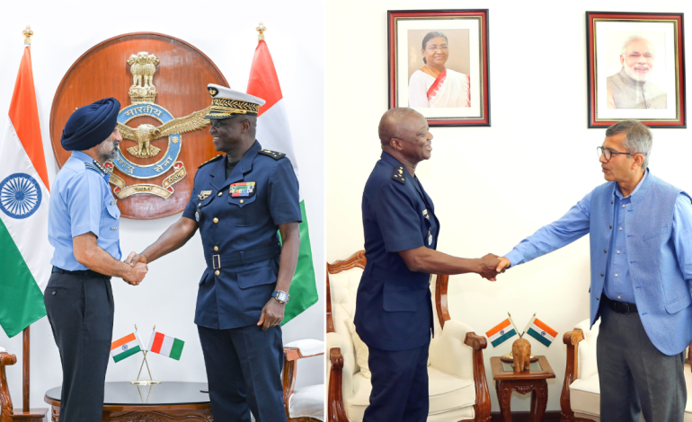 Ivorian air chief meets IAF chief, discusses strengthening defence cooperation