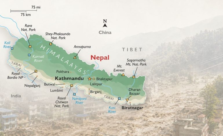 Nepal’s worst floods do not always start with rain. This week’s disaster shows why