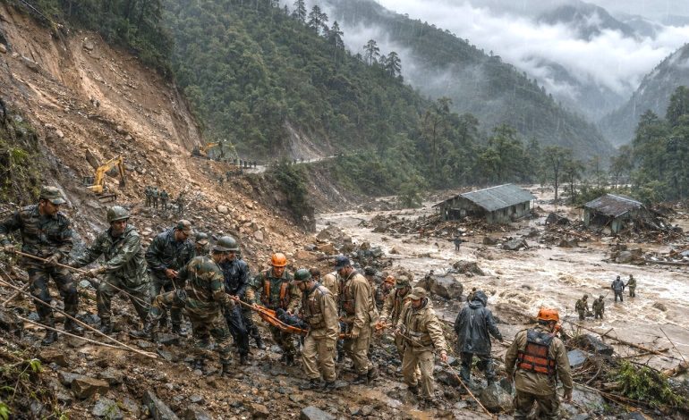 Four killed, five Army personnel missing as flash flood and landslide strike Arunachal Pradesh