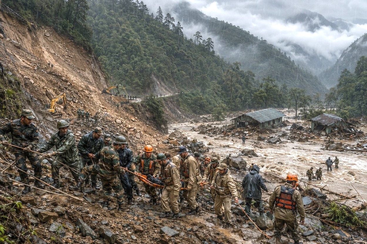 Four killed, five Army personnel missing as flash flood and landslide strike Arunachal Pradesh